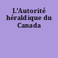 L'Autorité héraldique du Canada