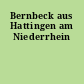 Bernbeck aus Hattingen am Niederrhein