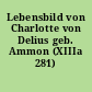 Lebensbild von Charlotte von Delius geb. Ammon (XIIIa 281)