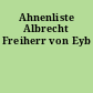 Ahnenliste Albrecht Freiherr von Eyb