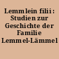 Lemmlein filii : Studien zur Geschichte der Familie Lemmel-Lämmel