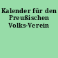 Kalender für den Preußischen Volks-Verein