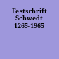 Festschrift Schwedt 1265-1965