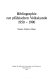 Bibliographie zur pfälzischen Volkskunde 1950-1990