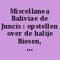 Miscellanea Baliviae de Juncis : opstellen over de balije Biesen, opgedragen aan de Heer H. Vandermeulen, gouverneur van de provincie Limburg en voorzitter van het Historisch Studiecentrum Alden Biesen