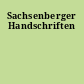 Sachsenberger Handschriften