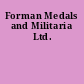 Forman Medals and Militaria Ltd.