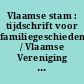 Vlaamse stam : tijdschrift voor familiegeschiedens / Vlaamse Vereniging voor Familiekunde