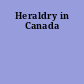 Heraldry in Canada