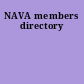 NAVA members directory