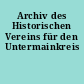 Archiv des Historischen Vereins für den Untermainkreis