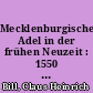 Mecklenburgischer Adel in der frühen Neuzeit : 1550 bis 1750
