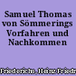 Samuel Thomas von Sömmerings Vorfahren und Nachkommen