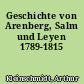 Geschichte von Arenberg, Salm und Leyen 1789-1815