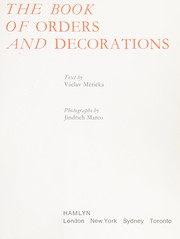 The book of orders and decorations