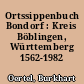 Ortssippenbuch Bondorf : Kreis Böblingen, Württemberg 1562-1982