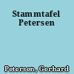 Stammtafel Petersen