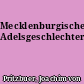 Mecklenburgische Adelsgeschlechter