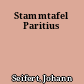 Stammtafel Paritius